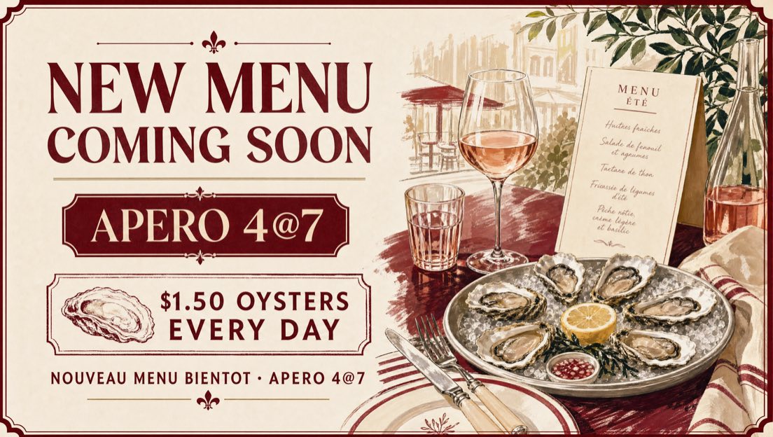 A new menu and longer apéro at Mignon